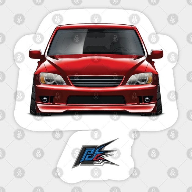 lexus is300 toyota altezza front Sticker by naquash